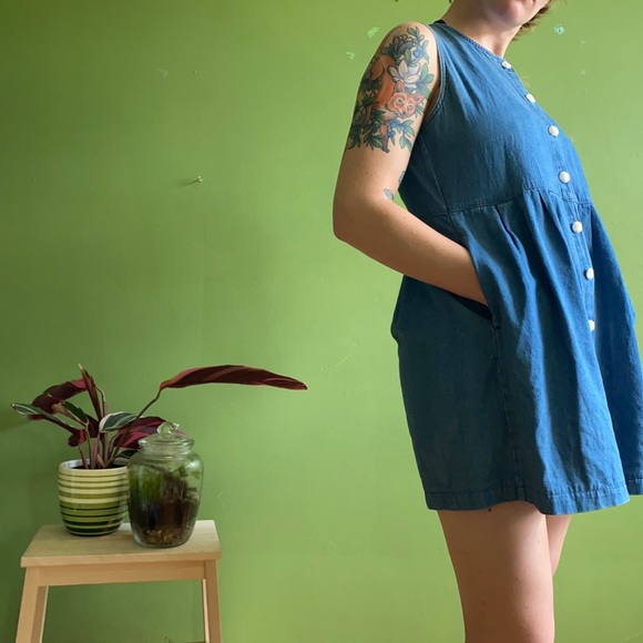 Denim babydoll dress - Picture 3 of 5